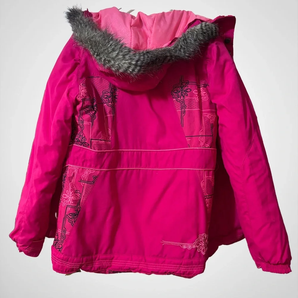 Columbia Kids' Fuchsia Floral Puffer Jacket - Picture 9 of 11